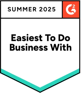 G2 - Easiest to Do Business With 2025